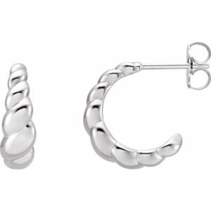 Rope Dome Hoop Earrings