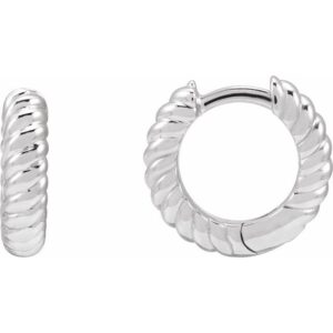 Rope Huggie Hoop Earrings