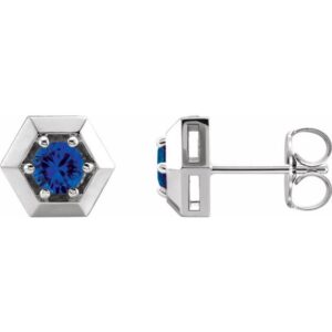 Round 3-Prong Geometric Earrings