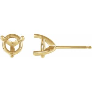 Round 3-Prong Stuller Moissanite™ Stud Earrings