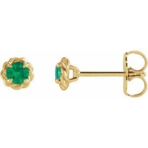 Round 4-Prong Claw Stud Earrings
