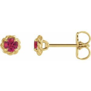 Round 4-Prong Claw Stud Earrings