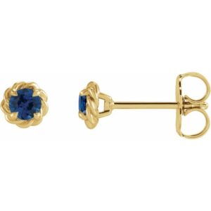 Round 4-Prong Claw Stud Earrings