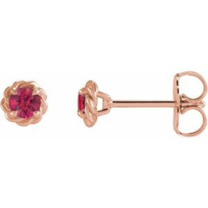 Round 4-Prong Claw Stud Earrings