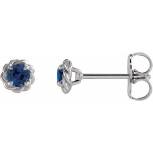 Round 4-Prong Claw Stud Earrings