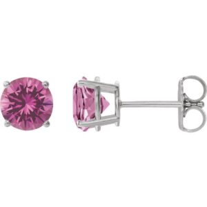 Round 4-Prong Lightweight Stud Earrings