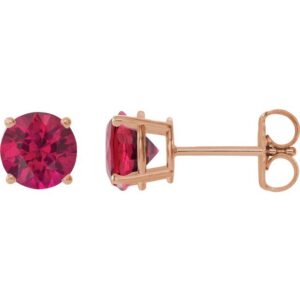 Round 4-Prong Lightweight Stud Earrings