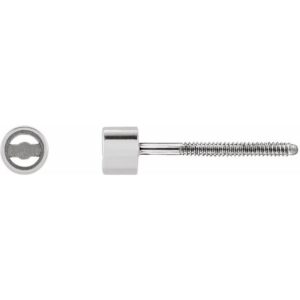 Round Micro Bezel-Set Stud Earrings
