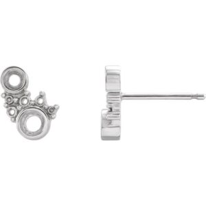Scattered Bezel-Set Earrings