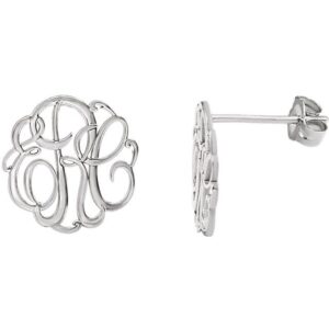 Script Monogram Earrings