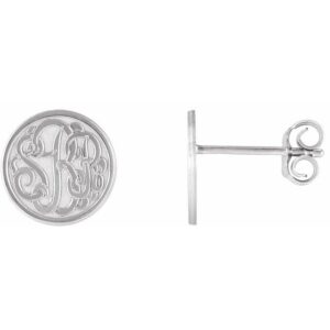 Script Monogram Earrings