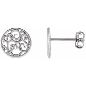Script Monogram Earrings