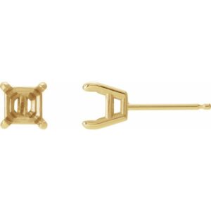 Solitaire Stud Earrings