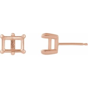 Solitaire Stud Earrings
