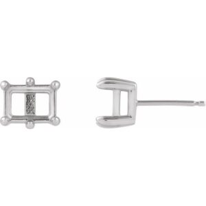 Solitaire Stud Earrings
