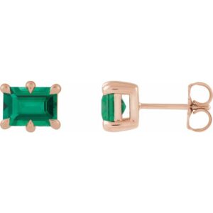 Solitaire Stud Earrings