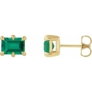 Solitaire Stud Earrings