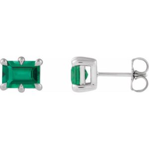 Solitaire Stud Earrings