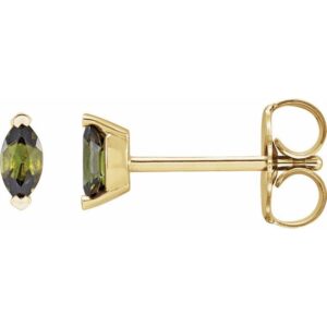 Solitaire V-Prong Stud Earrings