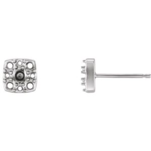 Square Cluster Earrings