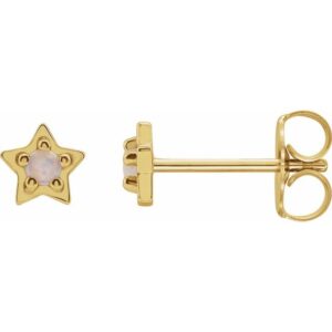 Star Cabochon Earrings