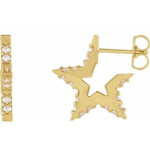 Star Hoop Earrings