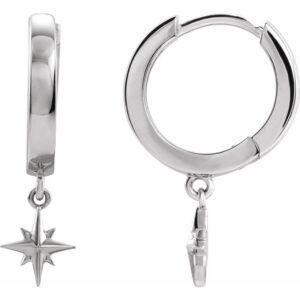 Star Hoop Earrings