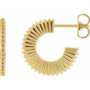 Starburst Hoop Earrings