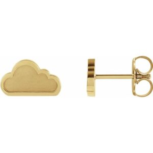 Tiny Cloud Earrings