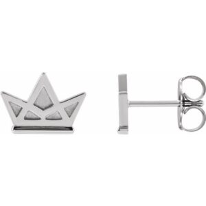 Tiny Crown Earrings