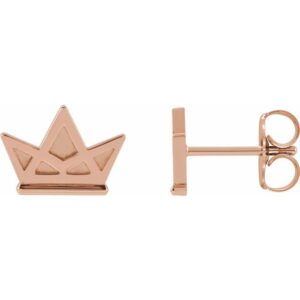Tiny Crown Earrings