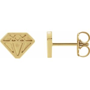 Tiny Diamond Earrings