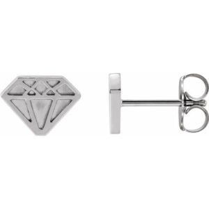 Tiny Diamond Earrings