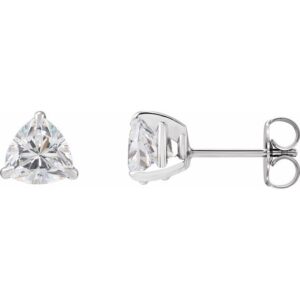 Trillion 3-Prong Claw Earrings