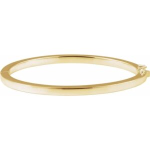 Tube Hinged Bangle Bracelet