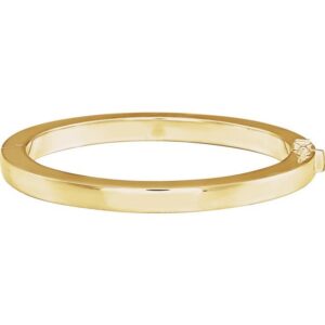 Tube Hinged Bangle Bracelet