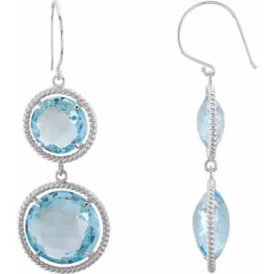 Two-Stone Earrings