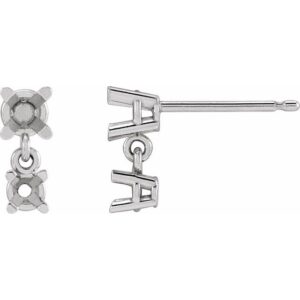 Two-Stone Earrings