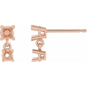 Two-Stone Earrings