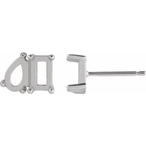 Two-Stone Stud Earring