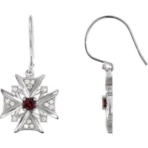 Vintage-Inspired Cross Earrings