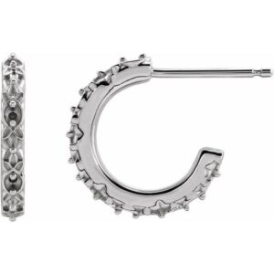 Vintage-Inspired J-Hoop Earrings
