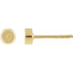 Youth Bezel-Set Stud Earrings