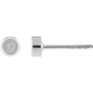 Youth Bezel-Set Stud Earrings