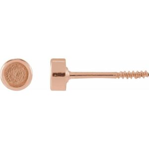 Youth Bezel-Set Stud Earrings