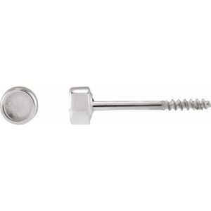 Youth Bezel-Set Stud Earrings