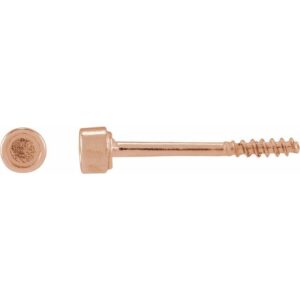 Youth Bezel-Set Stud Earrings